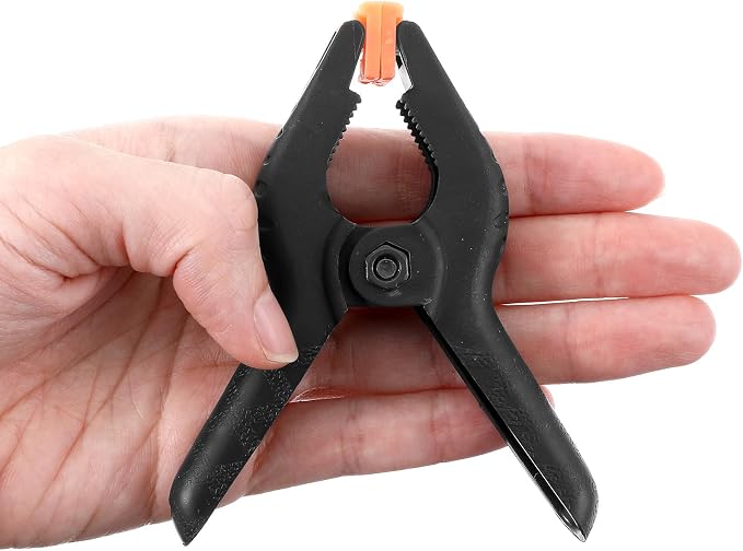 6Pcs Black Plastic Balloon Arch Clips, | 3.5 inch Anti-Slip Spring Clamps - Image 7