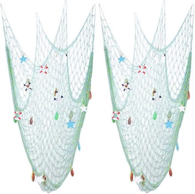 Nature Fish Net Wall Decoration by Rosoz