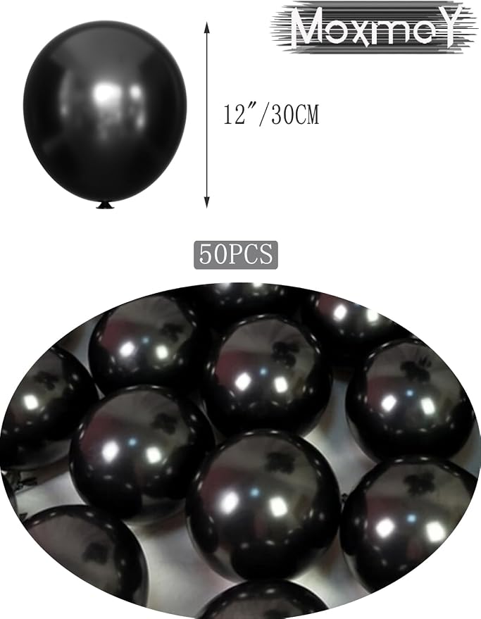 Black Balloons 12 inch - Image 2