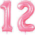 Number 12 Balloons for 12th Birthday Party Decorations, 0-100 Large No.12 by Joycard