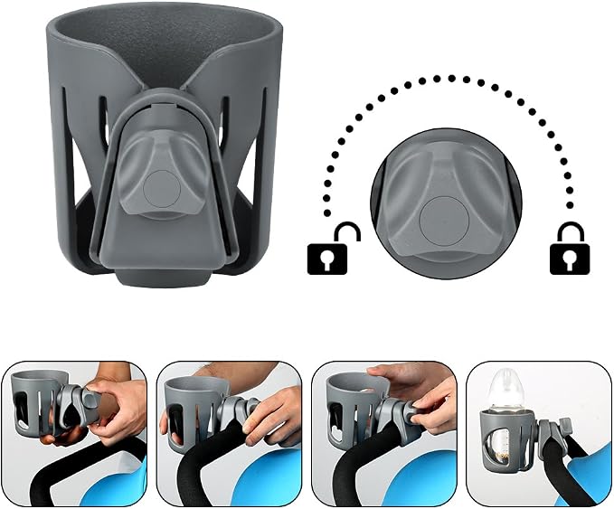 Accmor Stroller Cup Holder, Walker Wheelchair Bike Drinks Holder | Universal - Image 4