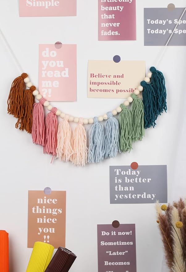 Colorful Boho Tassel Garland - Image 7