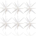 HILAVO 6PCS White Star Balloons, 22Inch Huge White Explosion Star Balloons by HILAVO