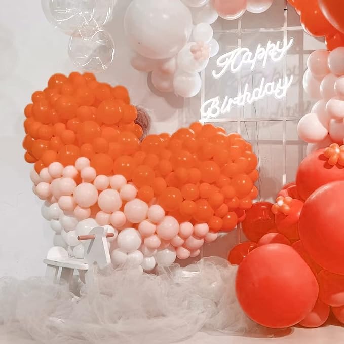 Orange Balloons 110Pcs, 5 Inch Small Latex Party Balloons, Mini Thick Orange - Image 6