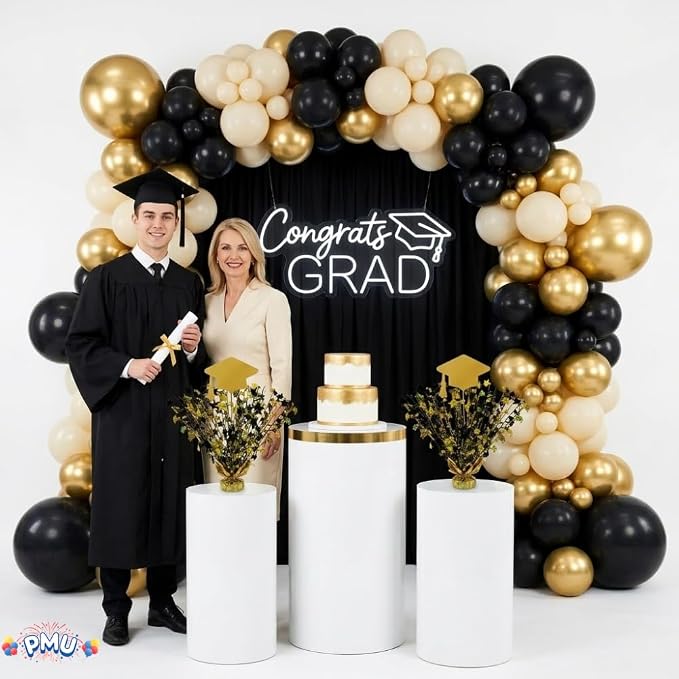 PMU Graduation Centerpieces for Table 2026, Grad Balloon Weight Centerpiece - Image 3