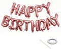 Rose Gold Happy Birthday Balloon Banner Foil Balloons by KEJ