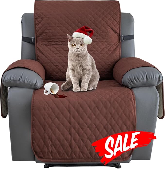 XINEAGE Water Resistant Recliner Cover, Nonslip Recliner Chair Covers by XINEAGE