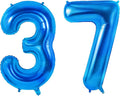 Number 37 Balloons for 37th Birthday Party Decorations, 0-100 Large No.37 by Joycard