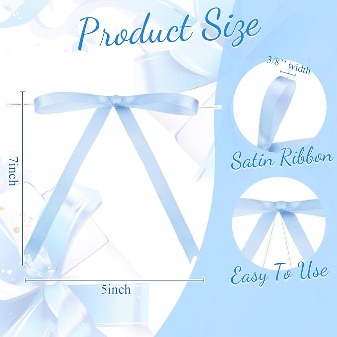 Riceshoot Light Blue Bows - Image 2