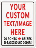 Custom Sign Personalized Custom Metal Sign, Customize For Office, Business, Workplace, Office, Home, Delivery Signs 12x18