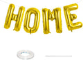 HOME Balloons Aluminum Mylar Foil Big Letter Balloon Gold 40Inch | New Home by YUNSHANGMO