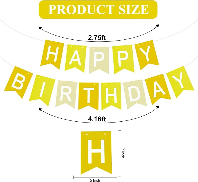 Happy Birthday Banner Pre-Strung Birthday Decorations Birthday Party Backdrop - Image 3