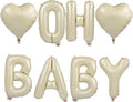 OH BABY Letter Balloons, Baby Shower Party Decorations Gender Reveal Decor by Tellpet