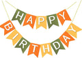Letjolt Orange Happy Birthday Banner Handmade Boho Theme 13pcs | Birthday Party by Letjolt
