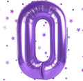 Purple Number Balloons, 40 Inch Purple Balloon 0.Birthday Decoration Children by Yeodong