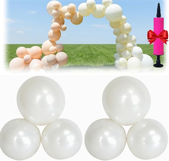 Reusable Inflatable Balloon Garland Arch Kit, 43in/15in Linked Pvc Balloons by Unknown