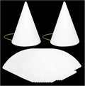 10 Pcs White Party Hats, Birthday DIY Party Hat Crafts by Unknown