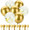 Mr. Pen- Gold Confetti Balloons, 12 Inch, 54 Pack | Latex Metallic Gold Balloons by MrPen