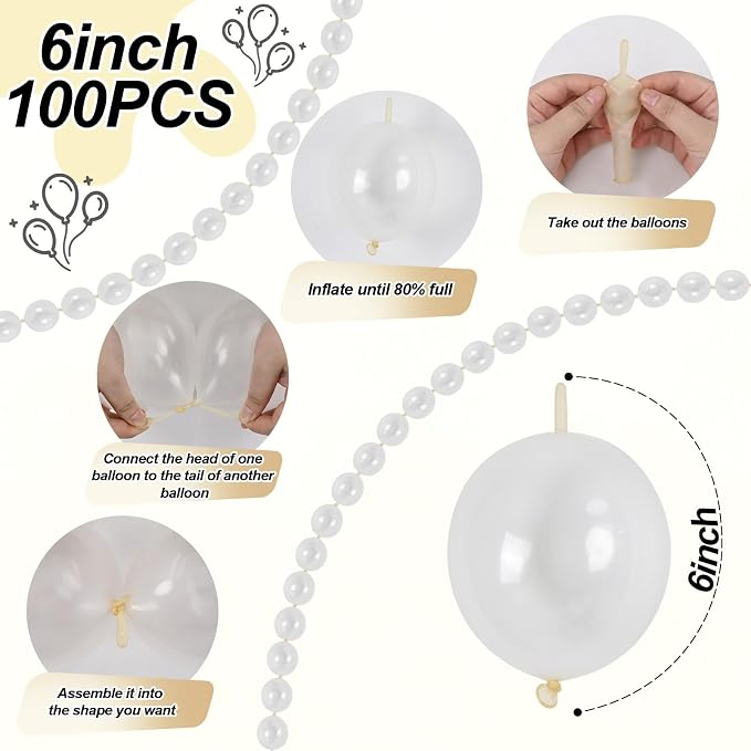 Clear Quick Link Balloons, Tails Balloon - Image 2