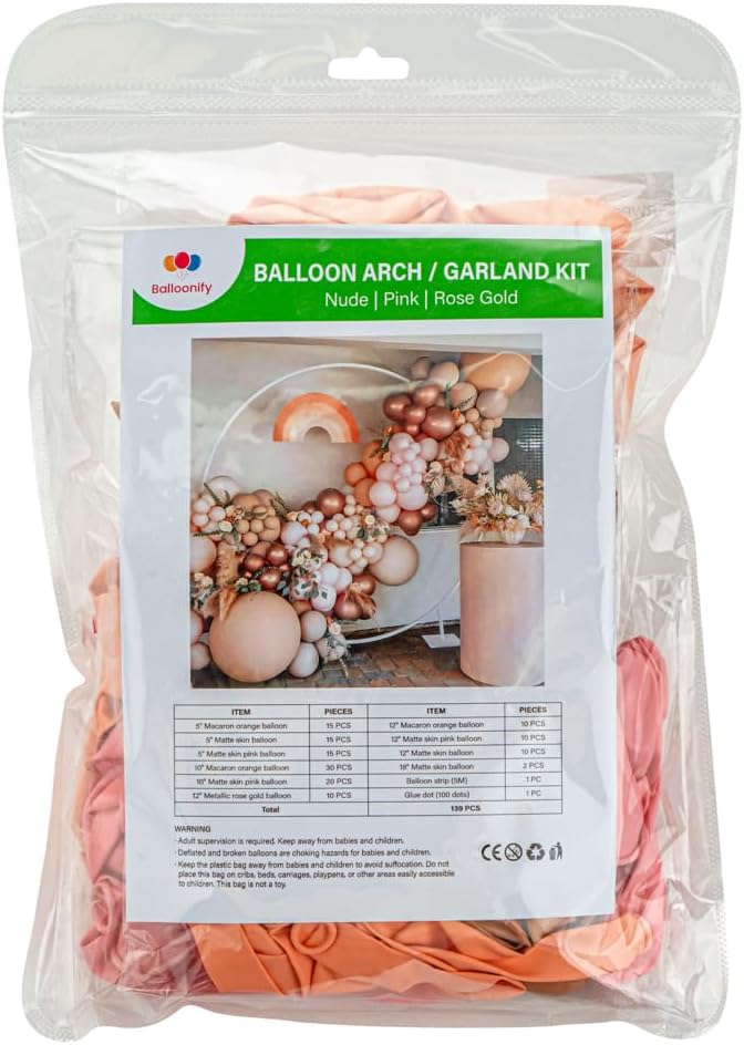Restaurantware-Balloonify Balloon Garland Set, 1 Party Decoration Kit - Image 2