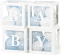 Voircoloria Baby Shower Decorations, Includes 36 Balloons & Adhesive Dots | by Voircoloria