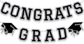 Congrats Grad Banner Graduation Party Banner Decoration Hanging Garland High by Unknown
