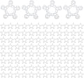 100 Pcs Reusable Balloon Clips, Plastic Balloon Arch Connectors Flower Shape by Unknown