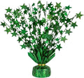 PMU Bursting Star Metallic Foil Spray Centerpiece- Green Balloon Weights by PMU