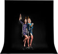 CPLIRIS 10x20ft Black Backdrop for Photography, Dual-Size Dual-Pocket Design by CPLIRIS
