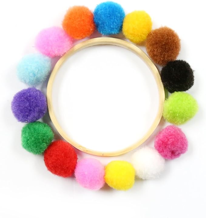 Caydo - 300PCS 1 Inch Assorted Pom Poms - Image 5