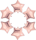 24 Pcs Rose Gold Star Shape Foil Mylar Balloon by Unknown