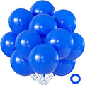 Dark Blue Balloons 18 Inch 24 Pack Matte Helium Latex Round Balloons by KALOR