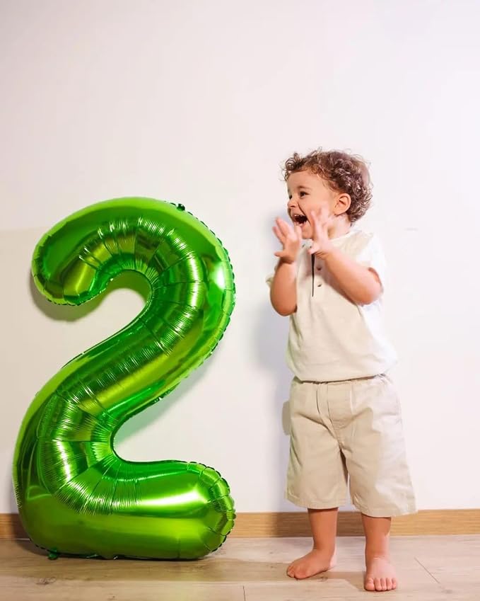 Light Green Number 2 Balloon 40 Inch - Image 2