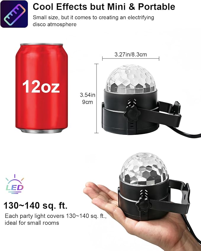 Sound Activated Party Lights - Image 3