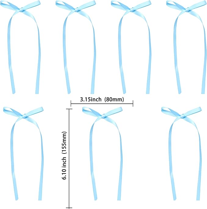 Ephlyn 30Pcs Bow Cupcake Toppers Valentine's Bowknot Ribbons Coquette Bow High - Image 2
