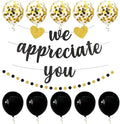 We Appreciate You Banner Thank You Party Decoration Supplies Employee by PEIQICHU