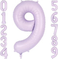 Light Purple Number 9 Balloon, 40 Inch Big Large Foil Helium Number Balloons by AIQINHU
