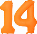 Orange Birthday Number 14 Balloon 40IN Fluorescent Orange 41 Balloon | by YOIOZAIZAI