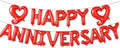 KatchOn Red Happy Anniversary Balloons 18 Inch, Anniversary Decorations | Happy by KatchOn