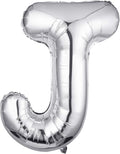 Single Aluminum Hanging Foil Film Silver Letter Balloons J 40 Inch | by FFNIU