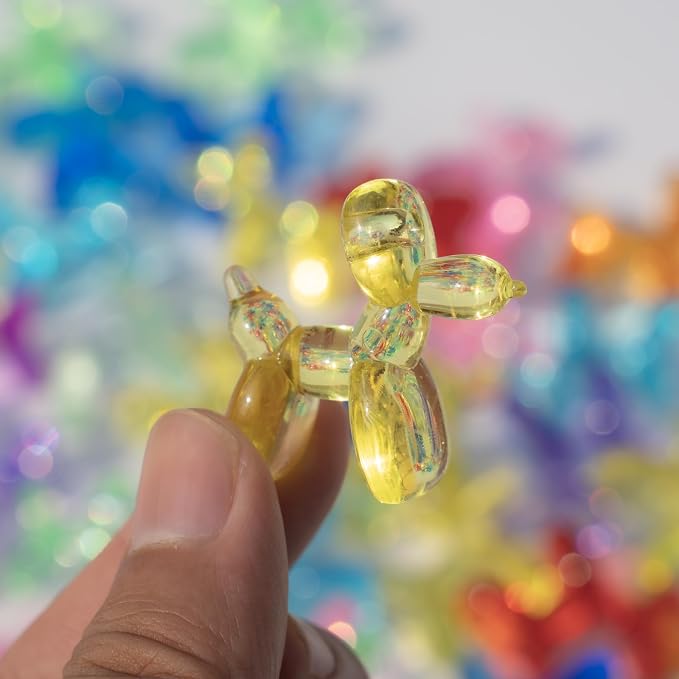 Yopcuvi 120 PCS Mini Balloon Dog Sculpture Keychain, Nine Colors Randomly Mixed - Image 3