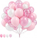 Balloons Pink and White, 60 Packs 12 Inch Light Pink White Balloons by Togvu