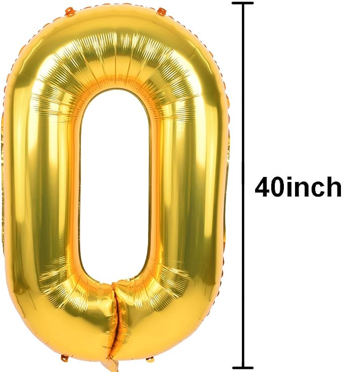 TONIFUL 40 Inch Gold Number 8 Balloons Large Foil 8th Birthday Decorations | - Image 2