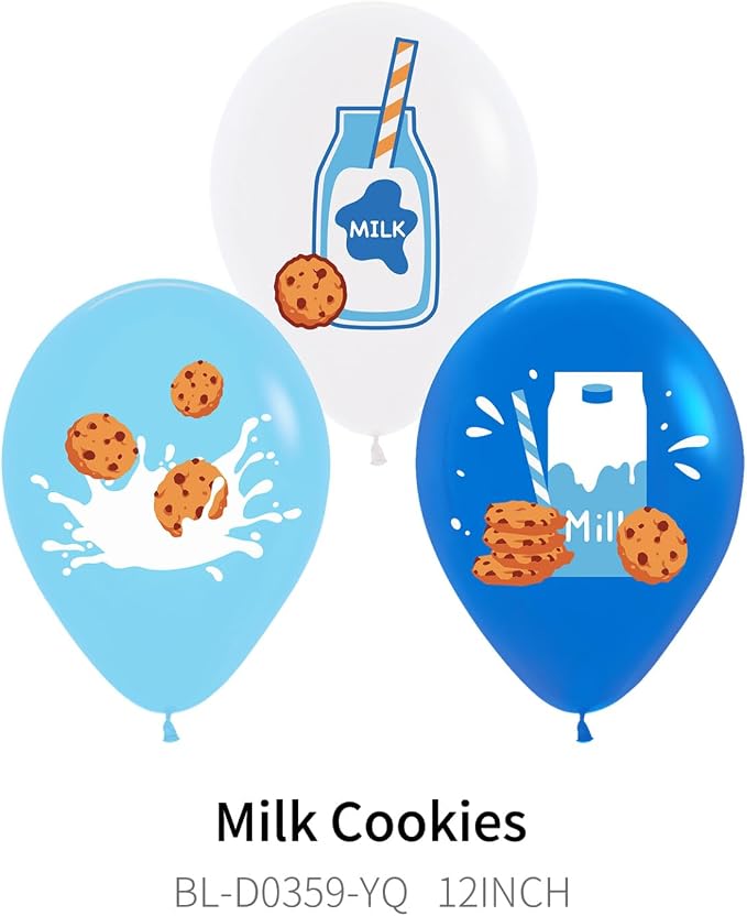30pcs 12” Milk and Cookie Balloons Milk Balloons - Image 6