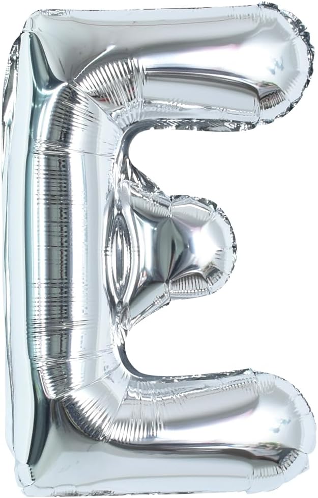 TONIFUL 40 Inch Large Silver Letter E Foil Balloons Alphabet Balloons | Giant by TONIFUL