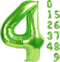 4 Balloon Number 40 Inch Light Green Balloons by Mluchee