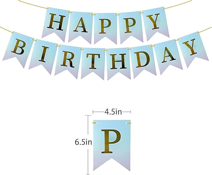 Happy Birthday Banner Birthday Party Supplies - Image 2