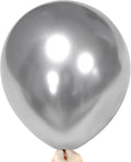 Firomi Metallic Chrome Big Silver Balloons 18-inch 12 Pack | Large Helium Shiny by Firomi