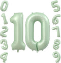 40 Inch Olive Green Number 10 Balloon by TNCDJKPA