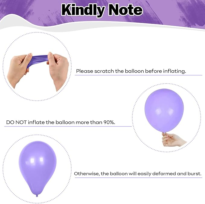 Purple Balloons Set 60 Pcs Dark Purple and Silver Balloons 12 Inch Royal Purple - Image 3